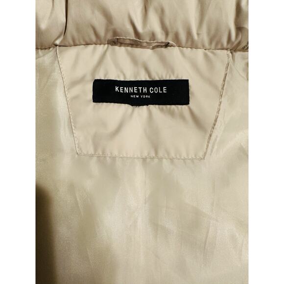 Kenneth Cole NY Women's 3/4 Chevron Quilted Puffer w/Faux Fur Trimmed Hood Sz XL - Picture 5 of 9